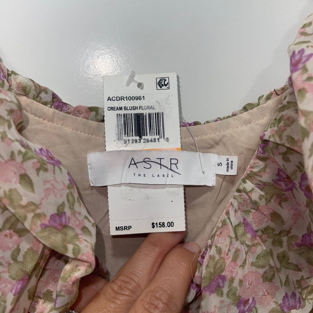 Astr Floral Pink High-Low Ruffle Dress - Picture 4 of 4